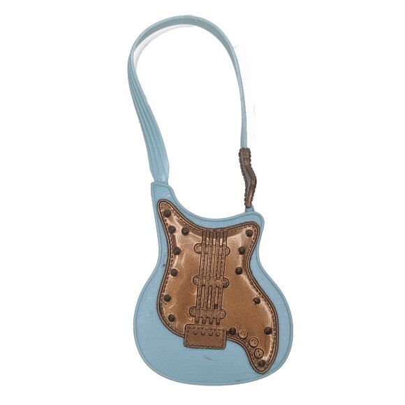 Barbie My Scene 2007 Hannah Montana Guitar Purse Blue Doll Collectable Retro - Picture 1 of 3